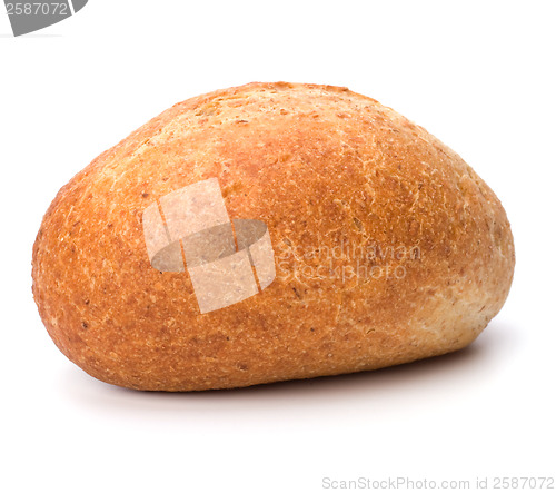 Image of fresh warm rolls isolated on white background