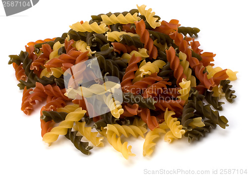 Image of Italian pasta isolated on white background 