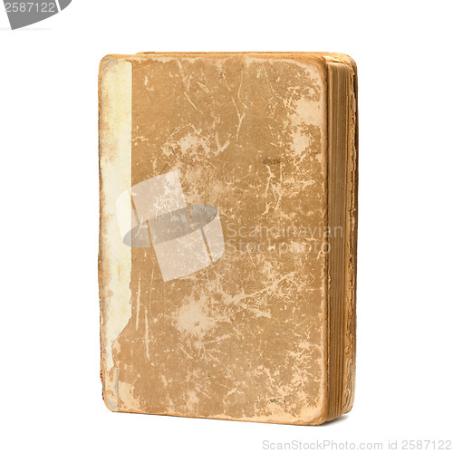 Image of tattered book isolated on white background