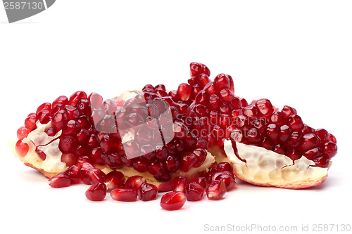 Image of pomegranate isolated on white background