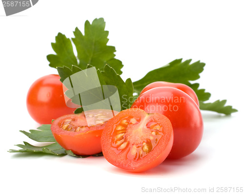 Image of Cherry tomato isolated on white background