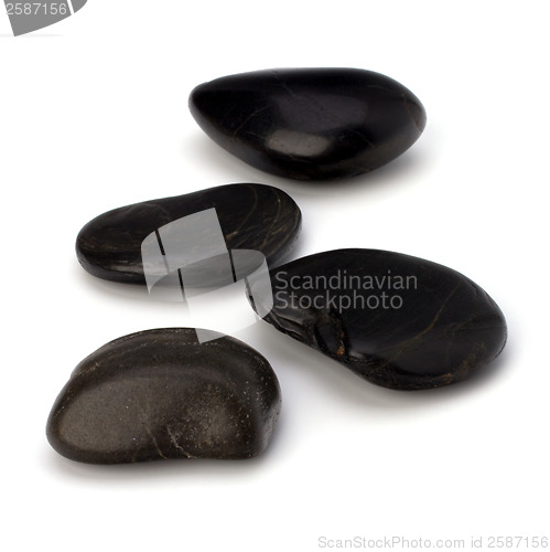 Image of zen stones isolated on the white background 