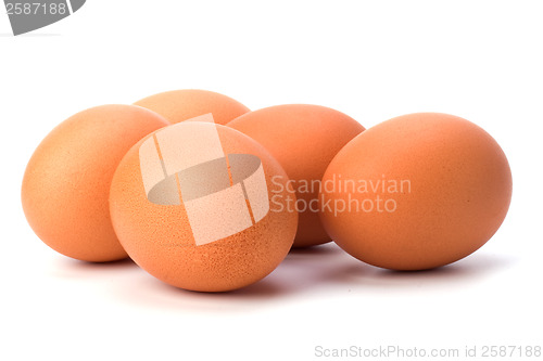 Image of eggs isolated on white background