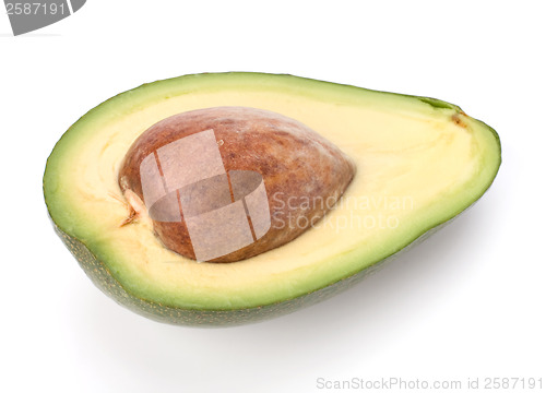 Image of avocado isolated on white background