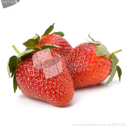 Image of Strawberries isolated on white background