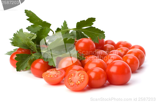 Image of Cherry tomato isolated on white background