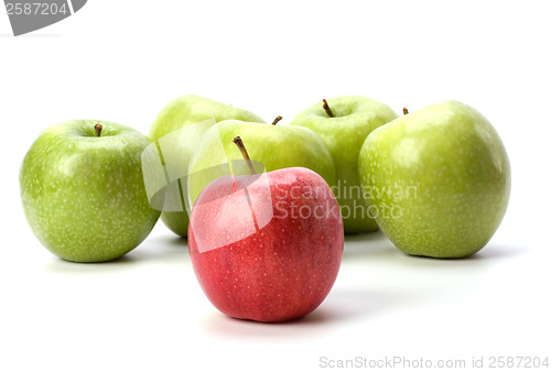 Image of apples isolated on white background