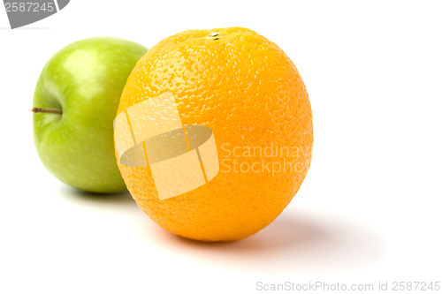 Image of fruits isolated on white background