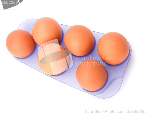 Image of eggs isolated on white background