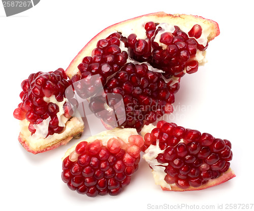 Image of pomegranate isolated on white background