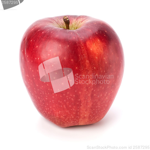 Image of red apple isolated on white background