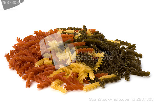 Image of Italian pasta isolated on white background 