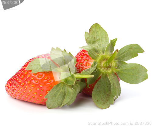 Image of Strawberries isolated on white background