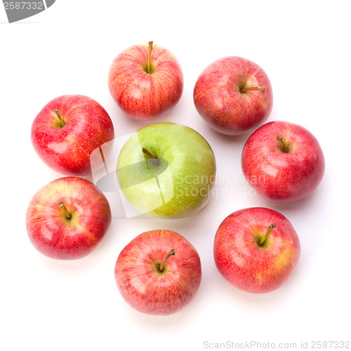 Image of apples isolated on white background