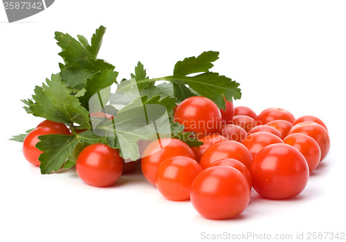 Image of Cherry tomato isolated on white background