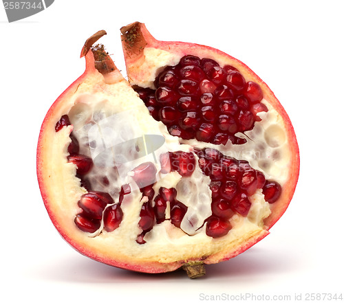 Image of pomegranate isolated on white background