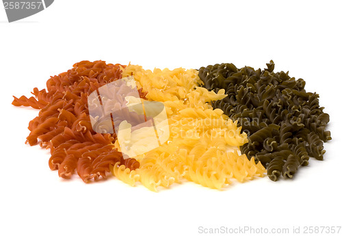 Image of Italian pasta isolated on white background 