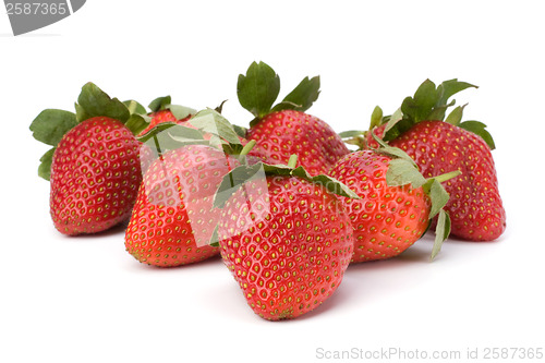 Image of Strawberries isolated on white background