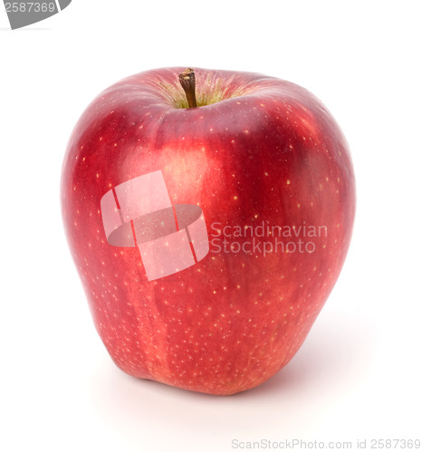 Image of red apple isolated on white background