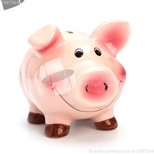 Image of Lucky piggy bank isolated on white background