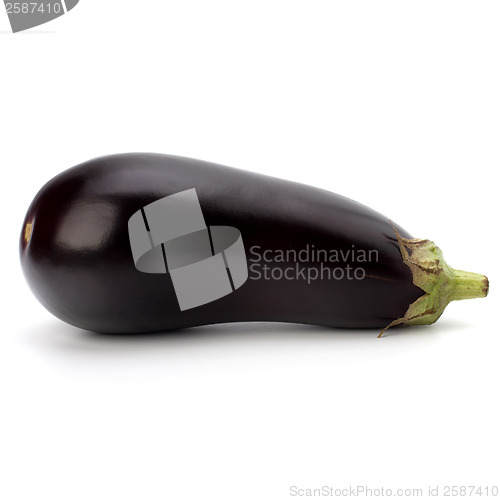 Image of eggplant isolated on white background close up