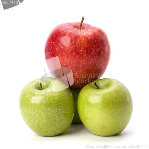 Image of apples isolated on white background