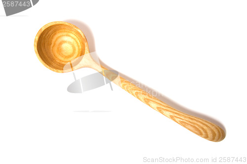 Image of Wooden spoon isolated on white background 