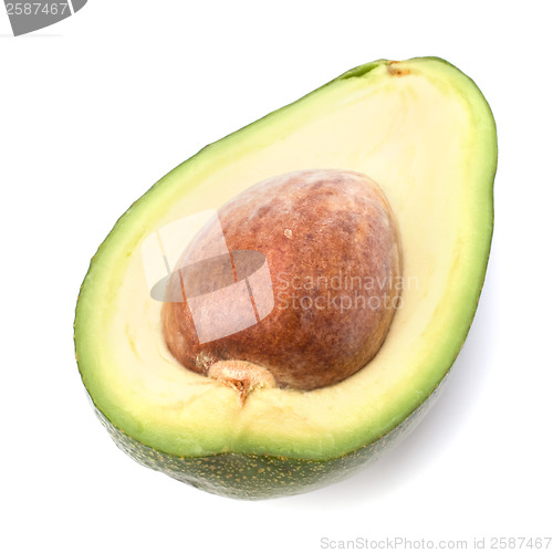 Image of avocado isolated on white background