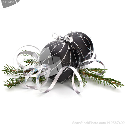 Image of Christmas decoration isolated on white background