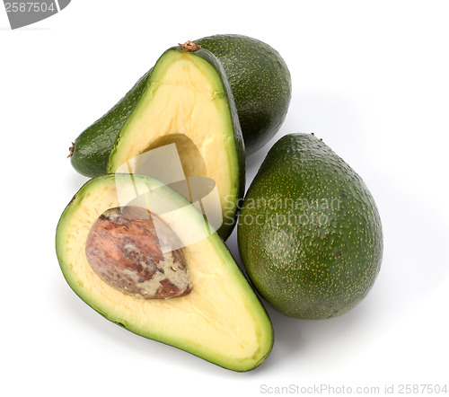 Image of avocado isolated on white background