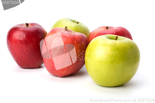 Image of apples isolated on white background