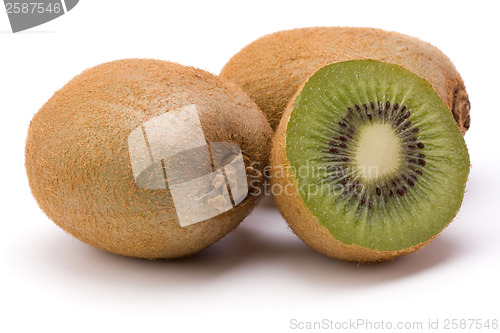 Image of kiwi fruit isolated on white background