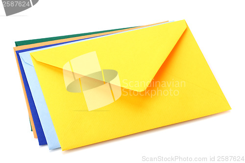 Image of envelopes isolated on white background