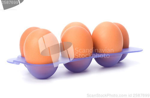 Image of eggs isolated on white background