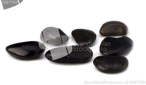 Image of zen stones isolated on the white background 