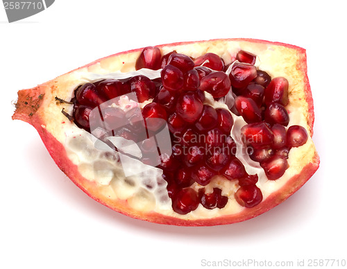 Image of pomegranate isolated on white background
