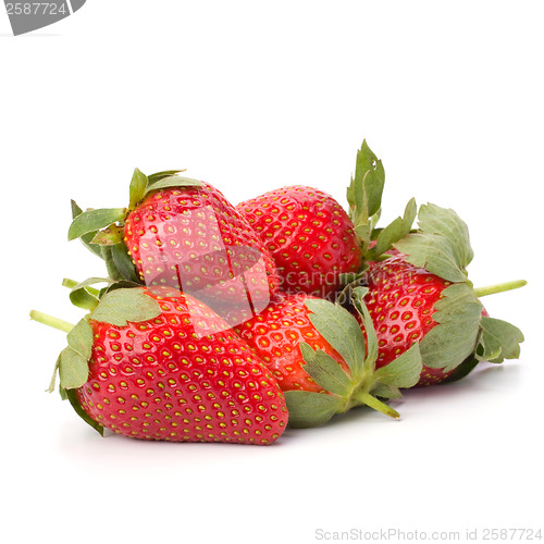 Image of Strawberries isolated on white background