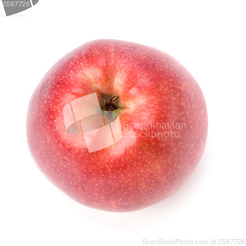 Image of red apple isolated on white background