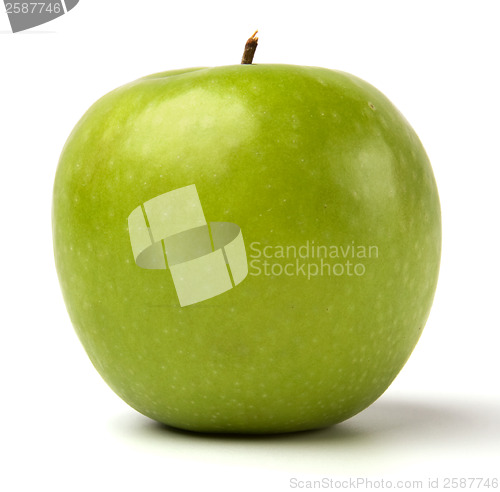 Image of green apple isolated on white background