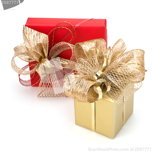 Image of 
Luxurious gifts isolated on white background 
