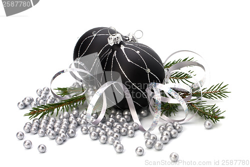 Image of Christmas decoration isolated on white background