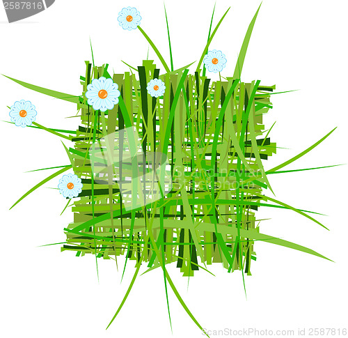 Image of raster.  summer grass decoration 