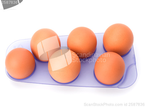 Image of eggs isolated on white background