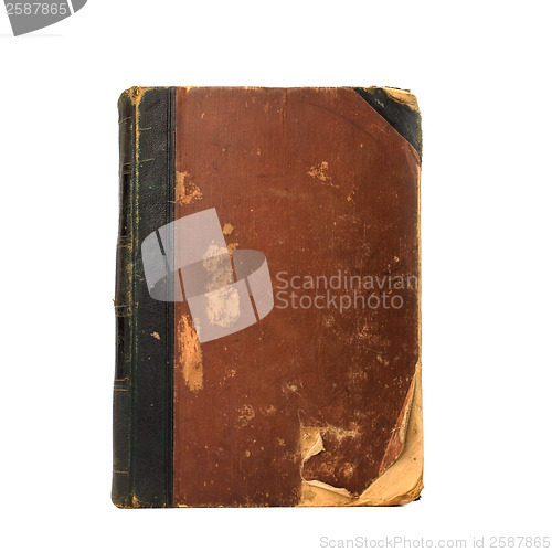 Image of tattered book isolated on white background