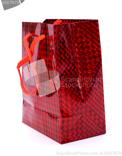 Image of gift bag isolated on white background