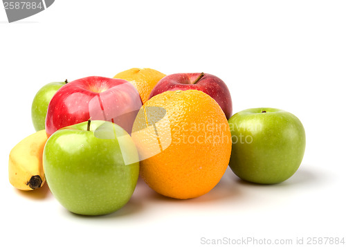 Image of fruits isolated on white background