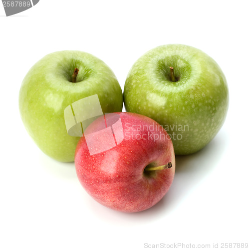 Image of apples isolated on white background