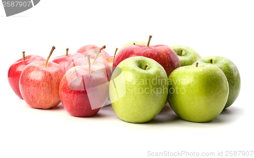 Image of apples isolated on white background