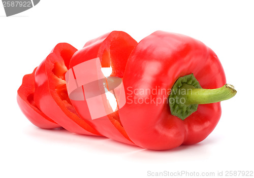 Image of sweet pepper isolated on white background 