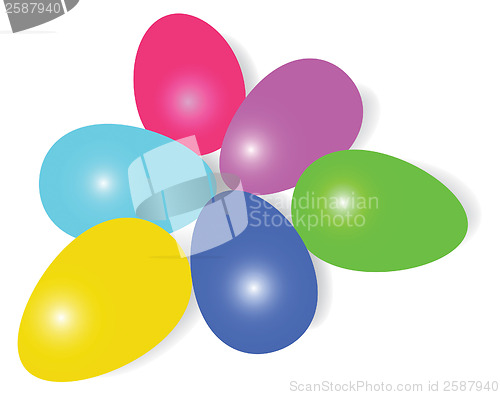 Image of raster. easter egg composition